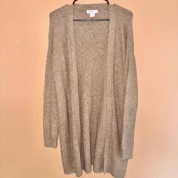William Rast Women's Open Front Long Sleeve Sweater Cape Brown Size Small - Picture 1 of 8